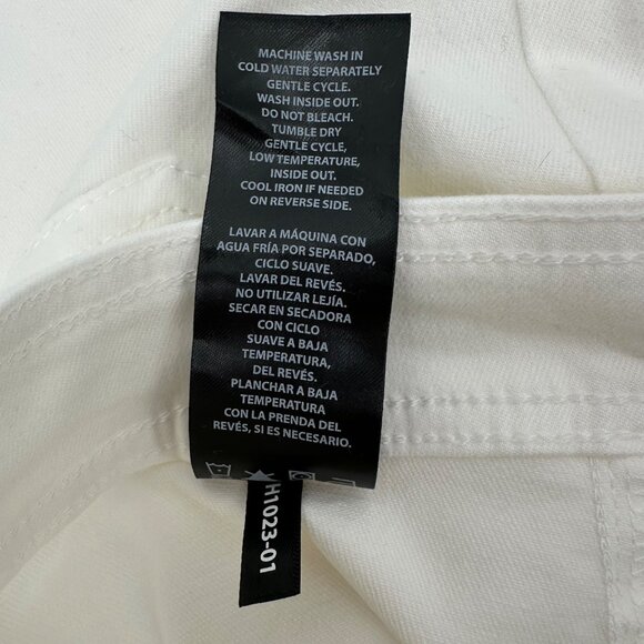 NWT Buffalo Brigette High-Rise Soft Stretch White Crop Pants Size 12/32 - Picture 9 of 12